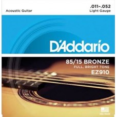 D'Addario EZ910 Set Corde Acustica EZ Great American, Bronzo 011/052